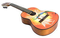 Barcelona CG10K/LUCIOLE 3/4 Набор: классическая гитара , размер 3/4, салфетка, машинка для намотки струн, чехол